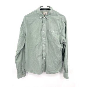 Johnnie-O Shirt Mens M Hangin' Out  Button Up Long Sleeve Green